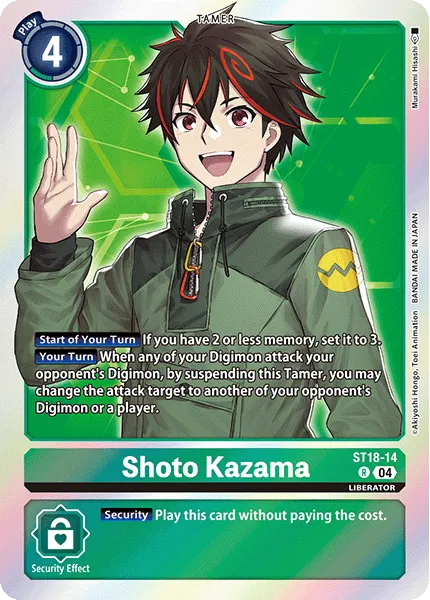 Shoto Kazama (ST18-14) card