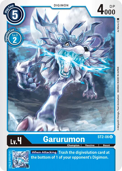 Garurumon (ST2-06) card
