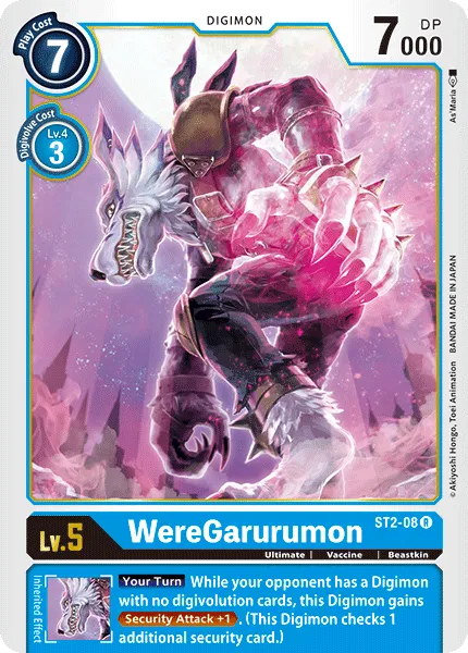 WereGarurumon (ST2-08) card