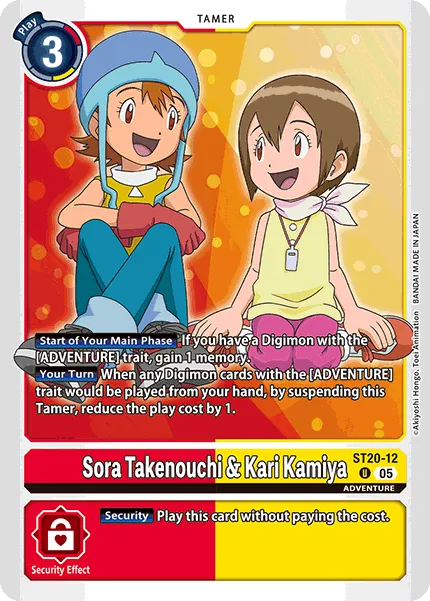 Sora Takenouchi & Kari Kamiya (ST20-12) card