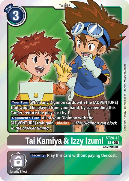 Tai Kamiya & Izzy Izumi (ST20-13) card