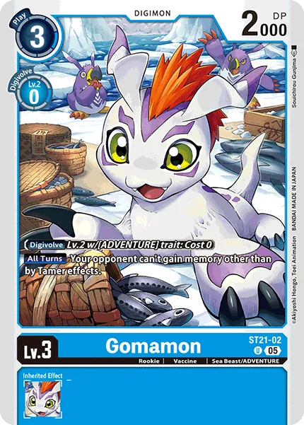 Gomamon (ST21-02) card