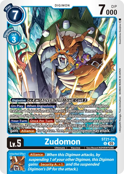 Zudomon (ST21-04) card