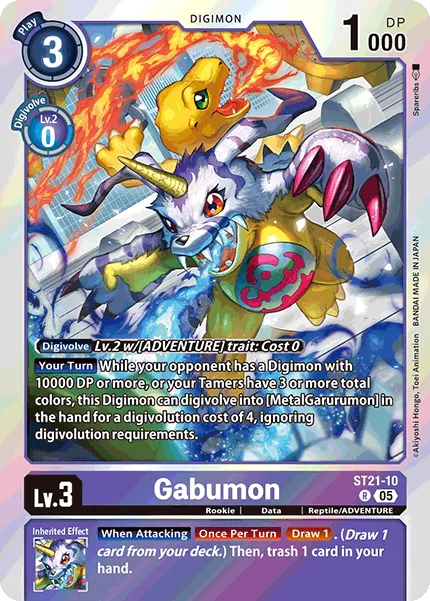 Gabumon (ST21-10) card