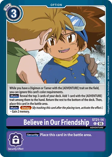 Believe in Our Friendship (ST21-14) card