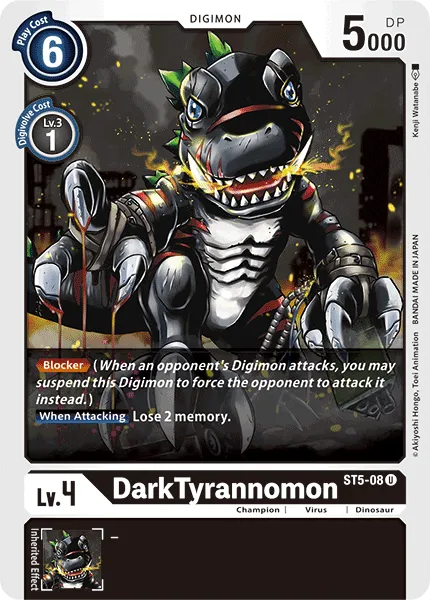 DarkTyrannomon (ST5-08) card
