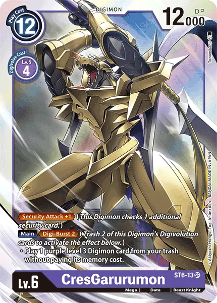CresGarurumon (ST6-13) card