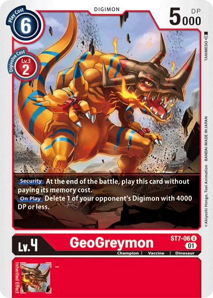 GeoGreymon (ST7-06) card