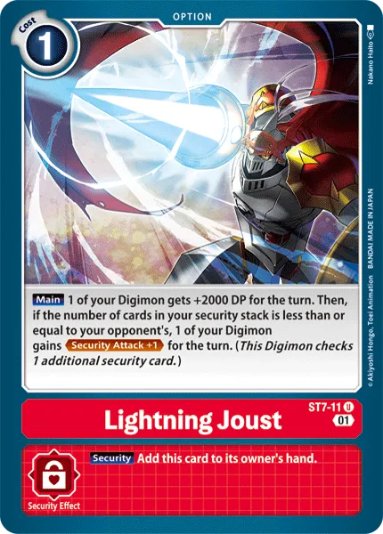 Lightning Joust (ST7-11) card