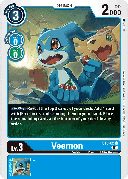 Veemon (ST9-02) card