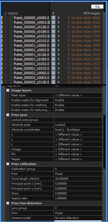 RealityScan の詳細設定