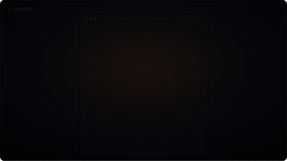 agent-hub: Claude hands four tasks to cheap workers and only reads one line per task