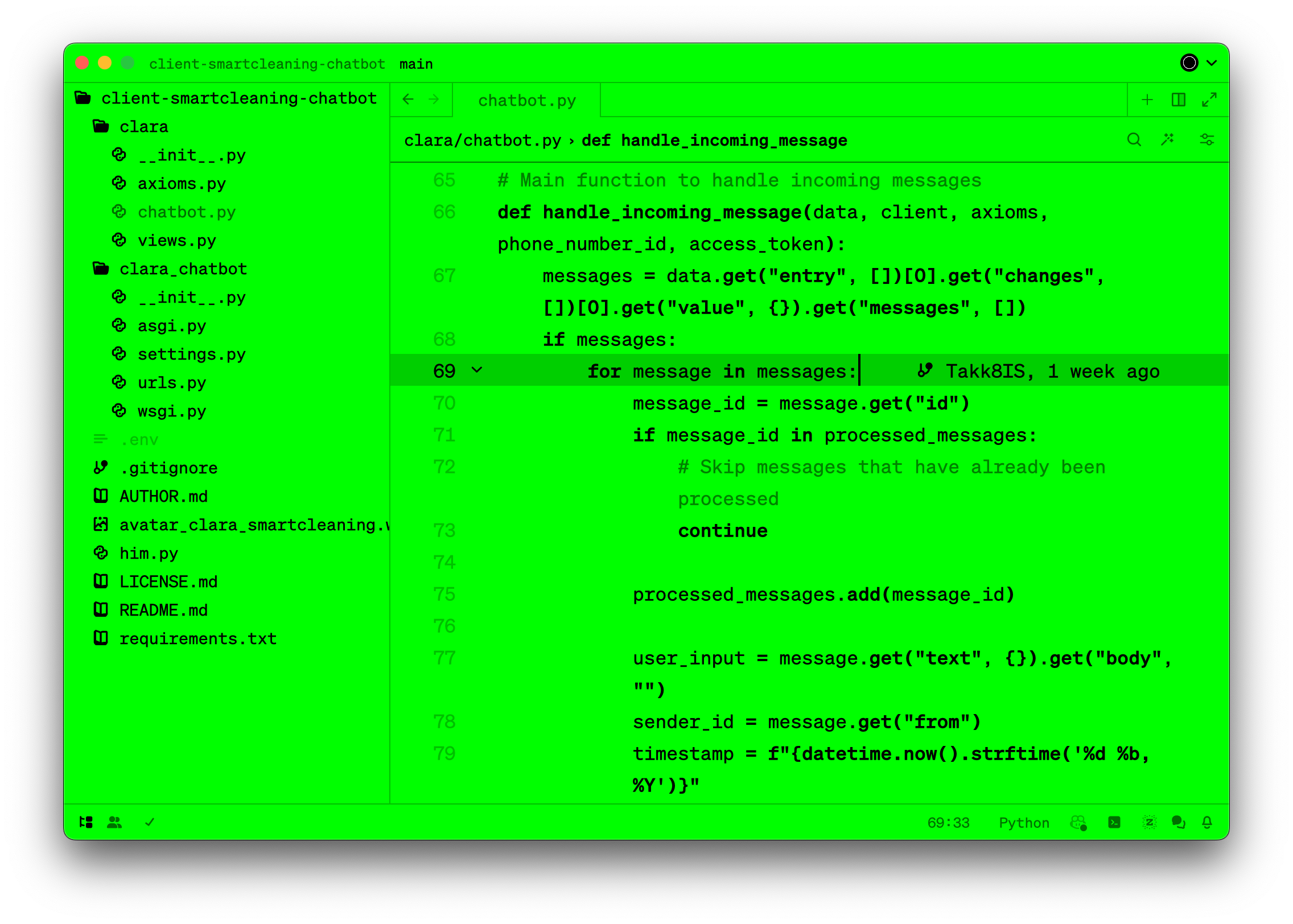 Green Monochrome Monitor CRT Phosphor Light