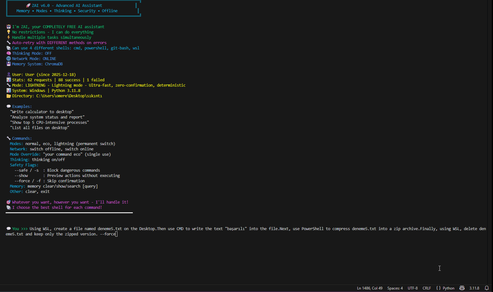 Cross-Shell Demo