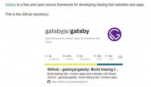 GitHub 上的效果图