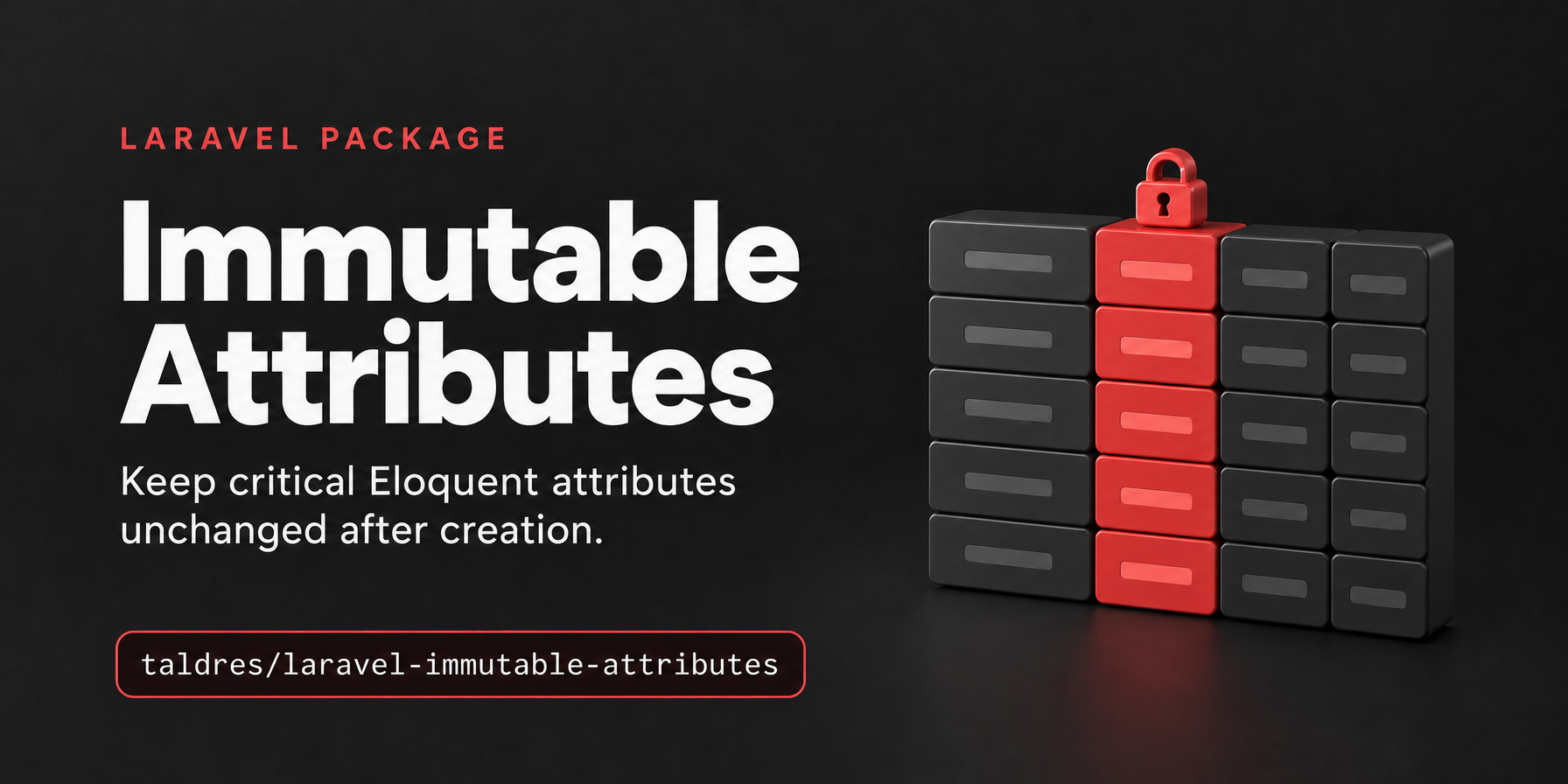Laravel Immutable Attributes — protect individual Eloquent columns from changes