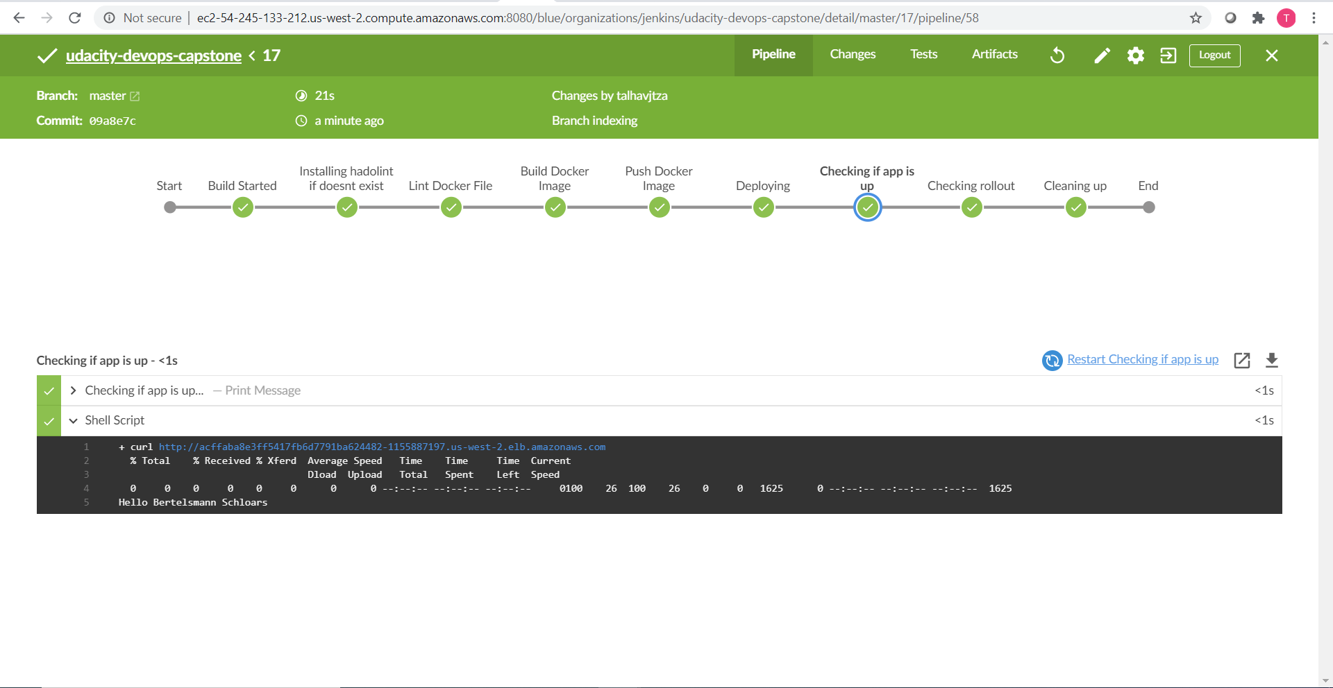 jenkins deploy check