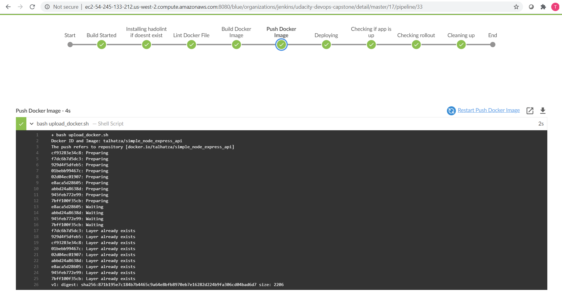 docker push