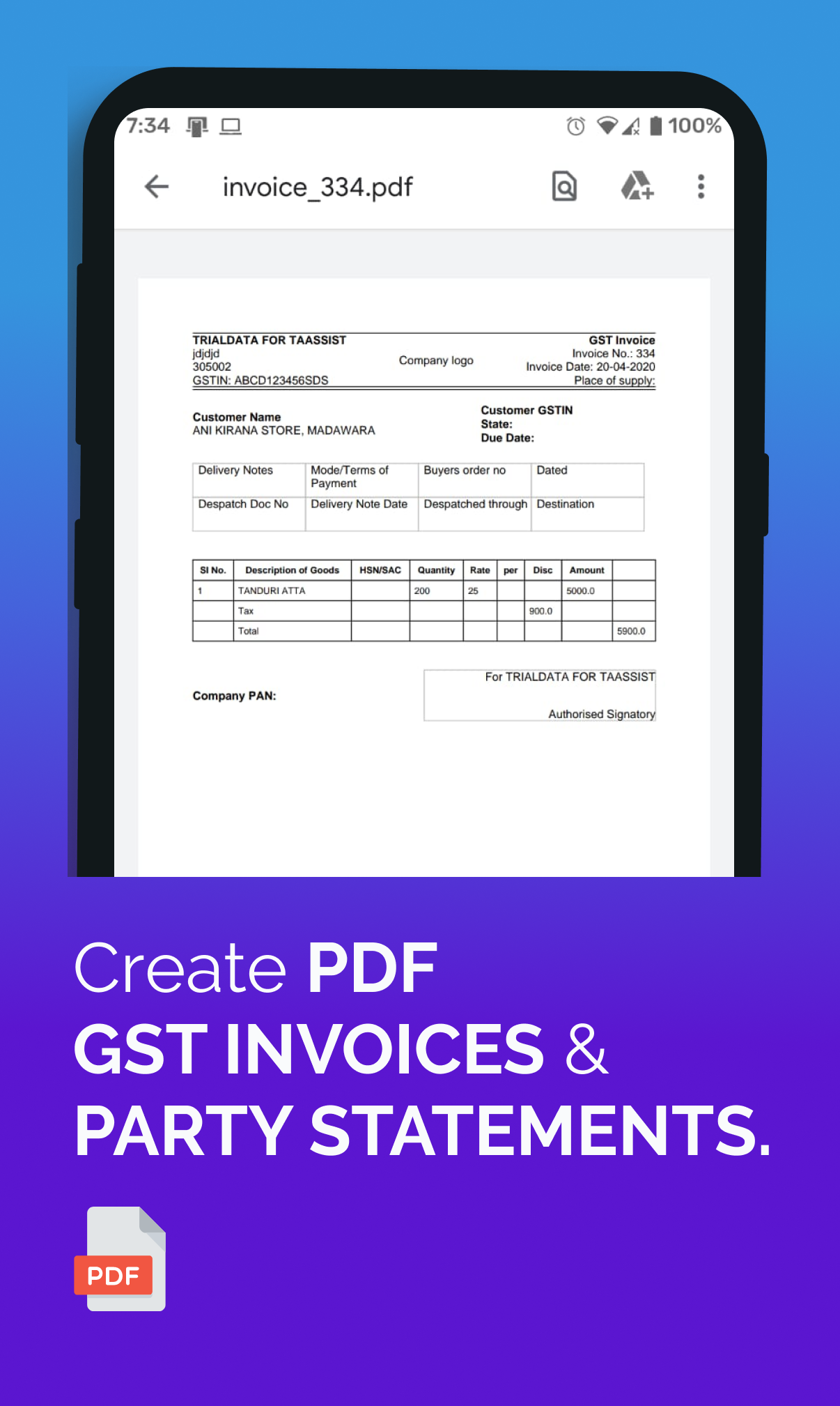 Invoice PDFs