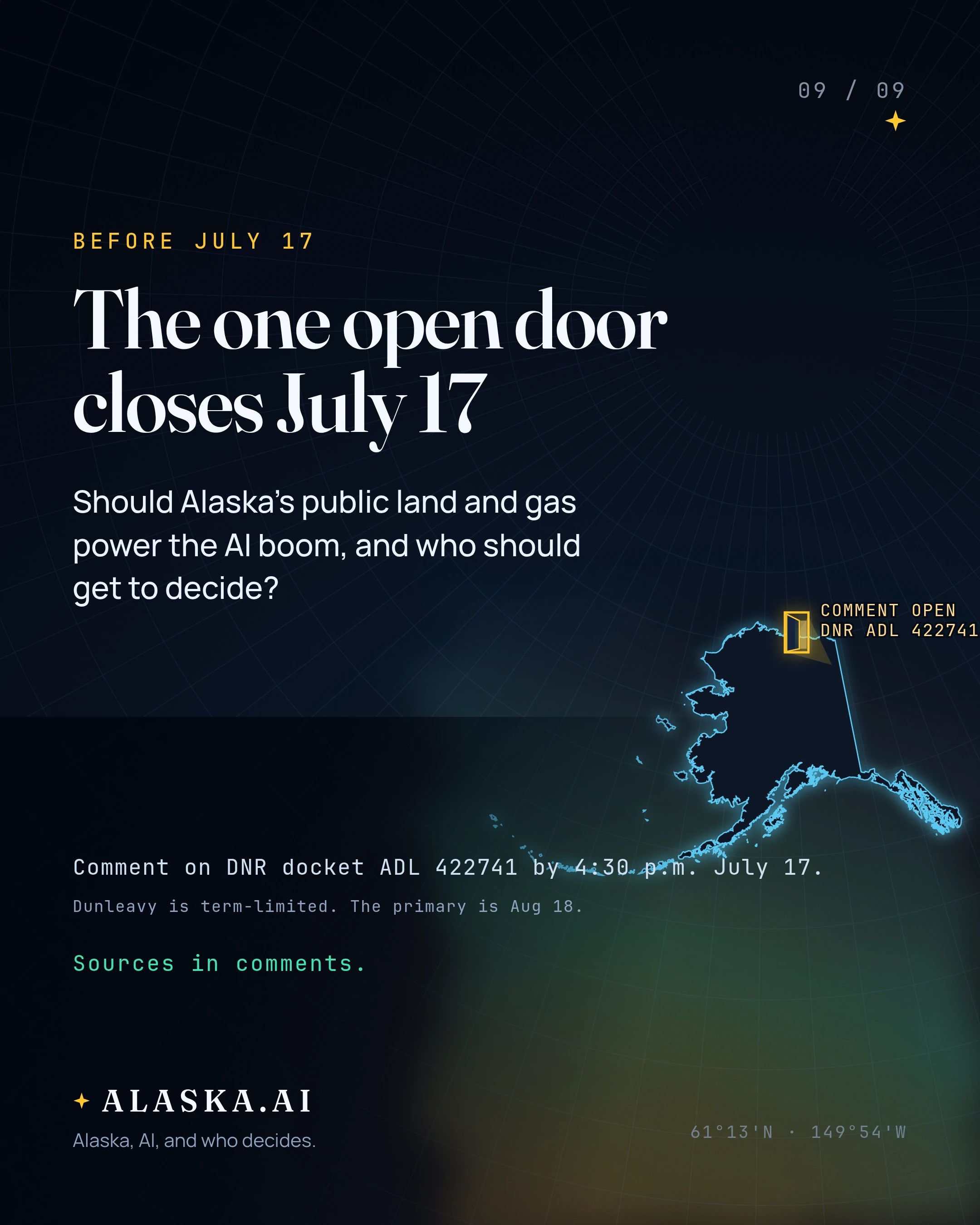 Alaska's AI Land Rush, Four Rooms, One Open Door, slide 9 of 9