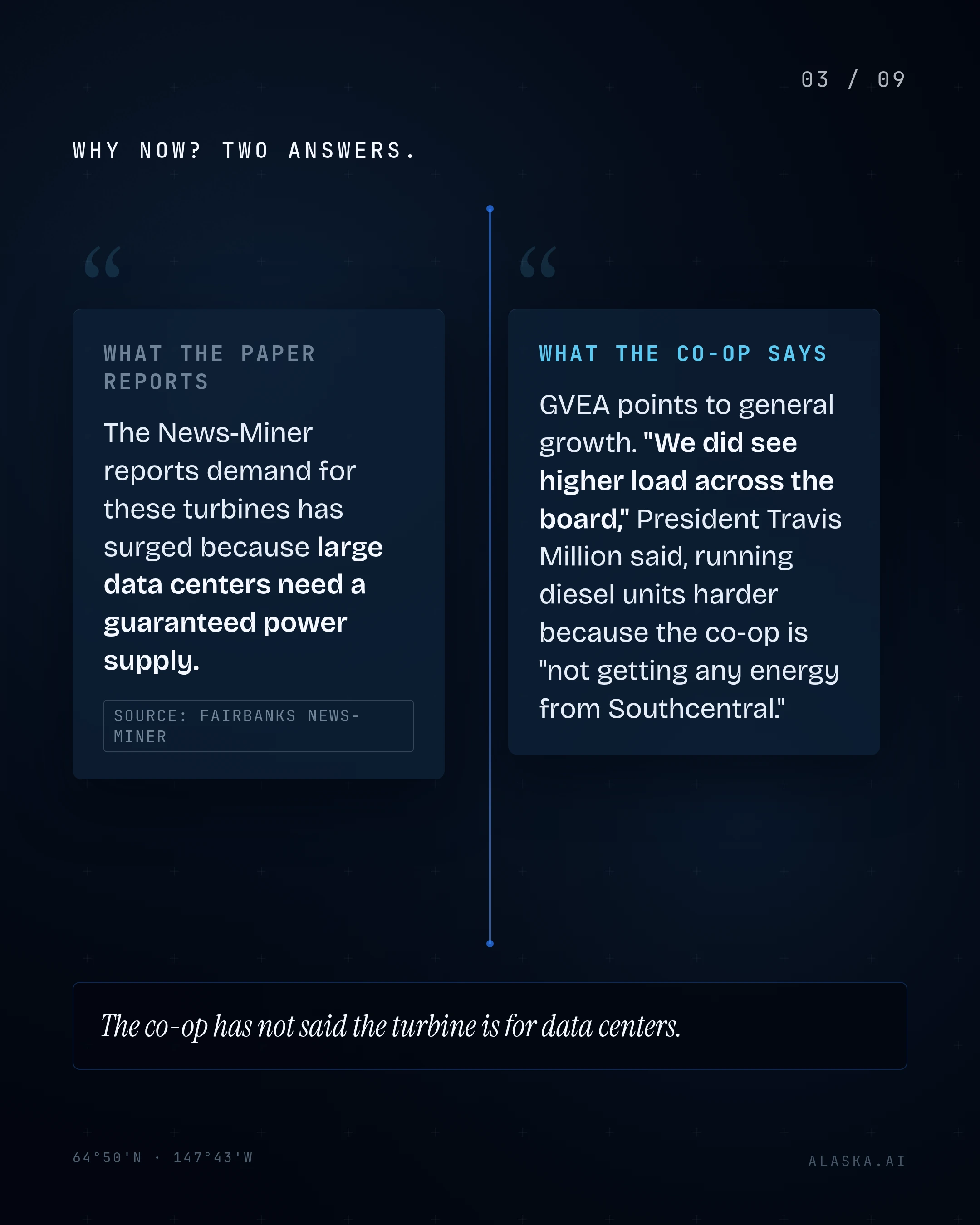 The News-Miner reports demand for these turbines has surged because large data centers need a guaranteed power supply