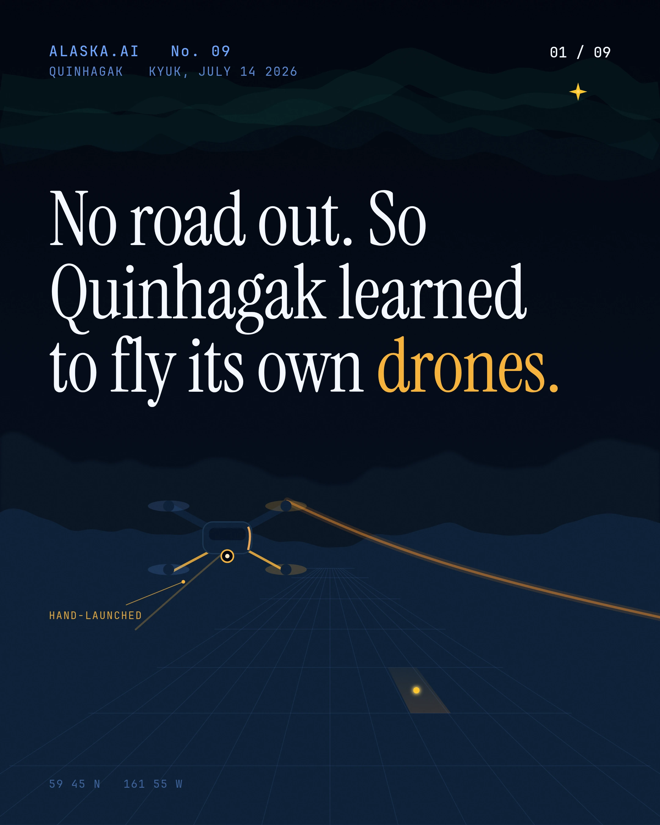 No Road Out. Quinhagak Flies Its Own Eyes cover