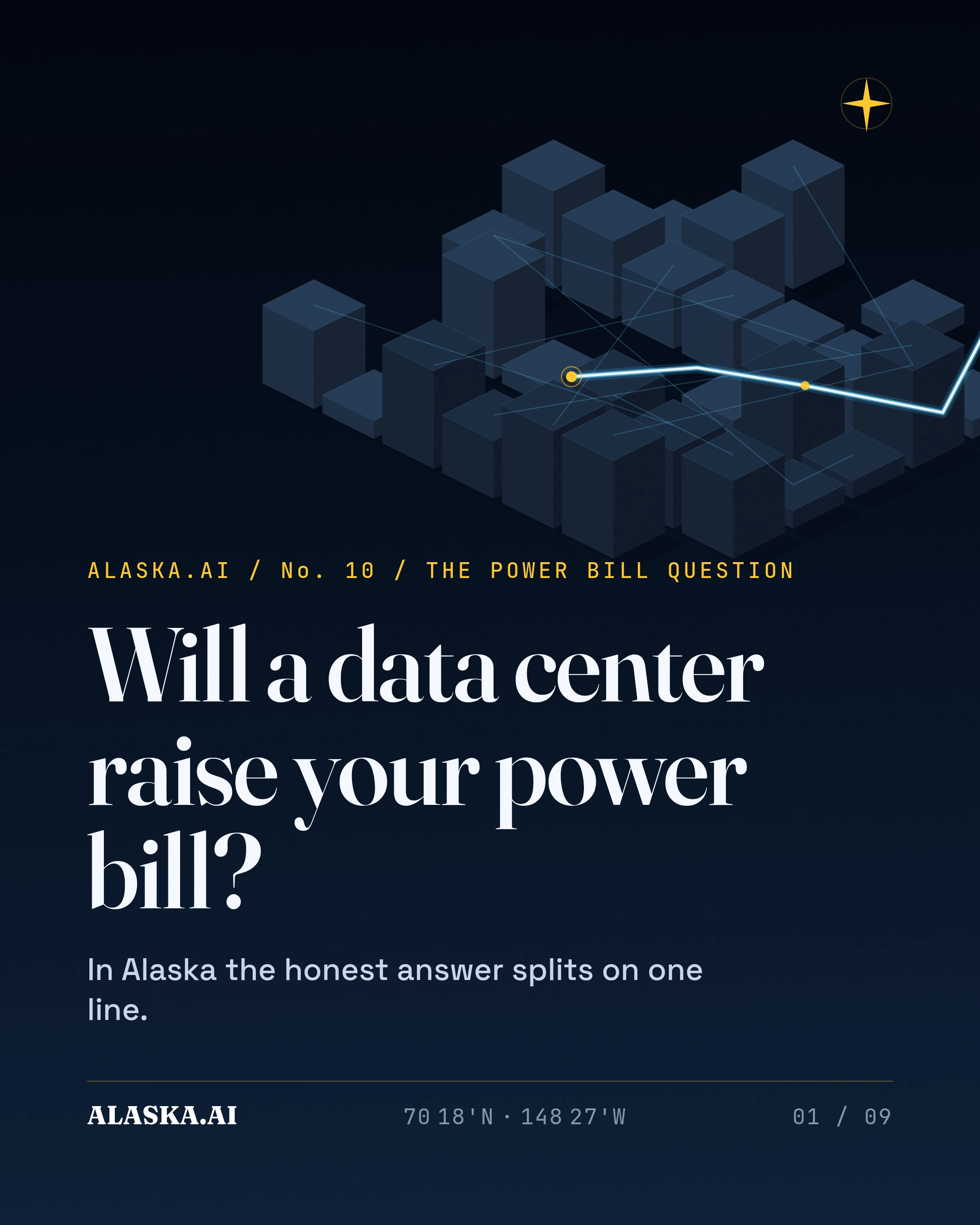 Alaska data centers and your power bill, on the grid or off cover