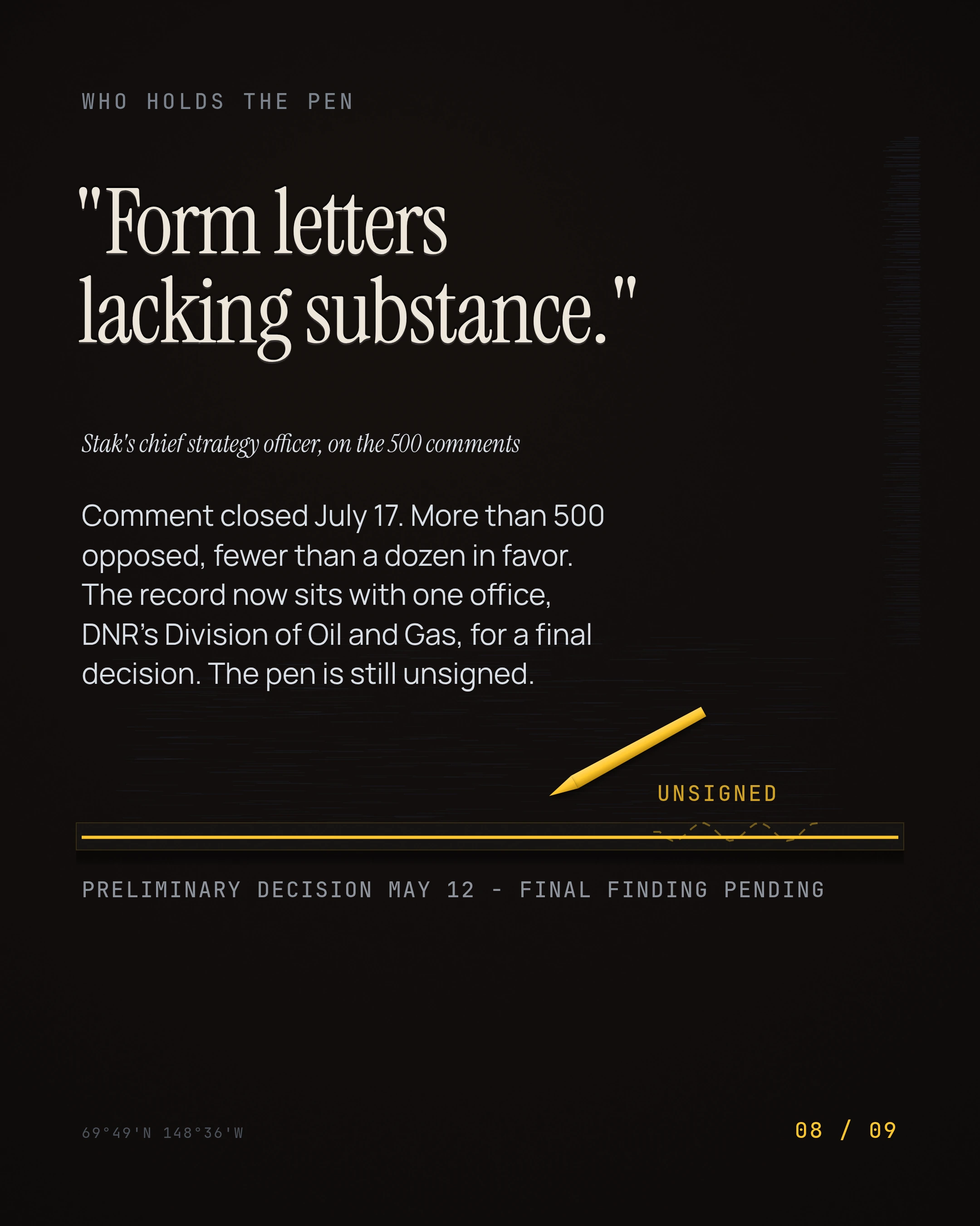 Form letters lacking substance