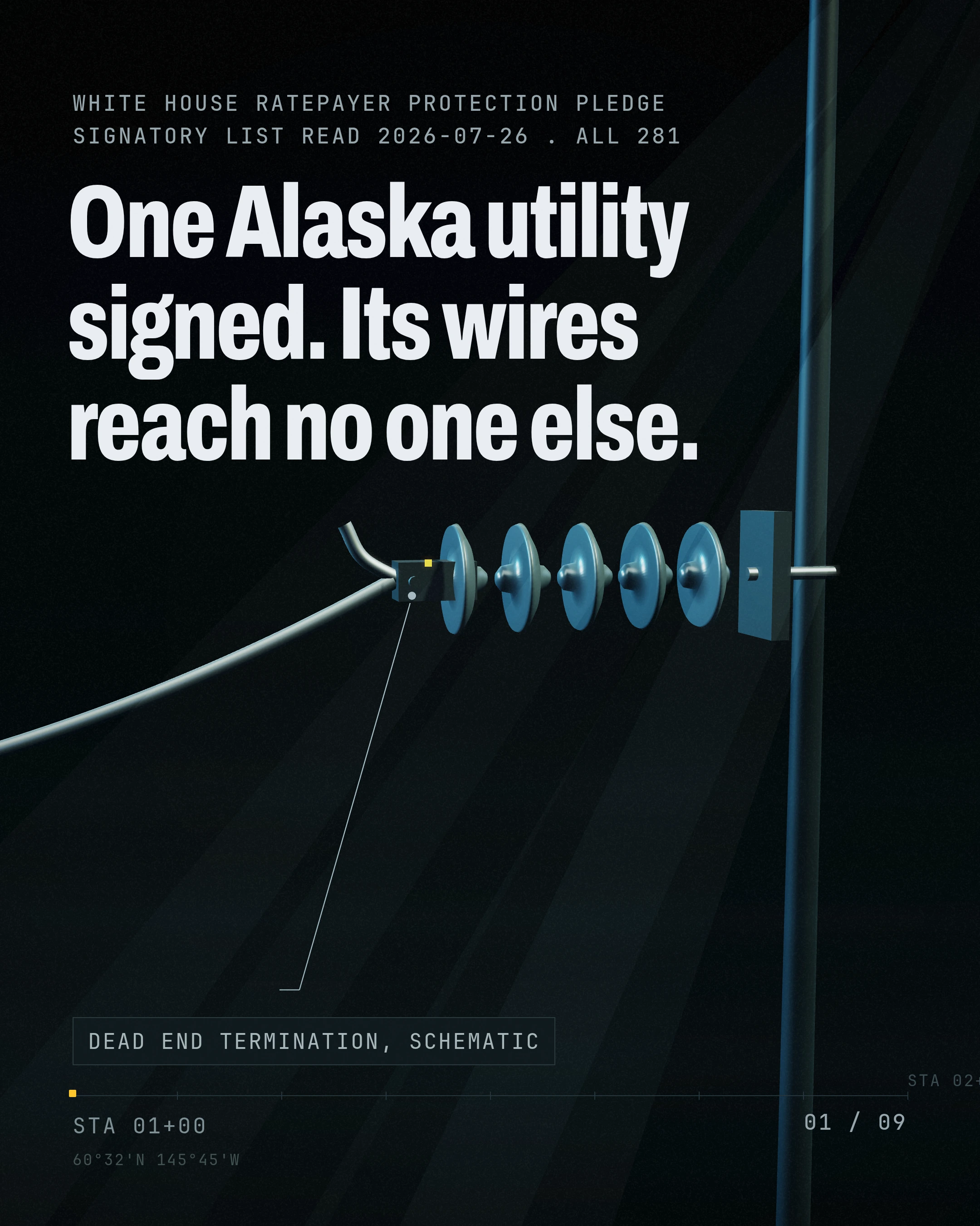 One Line Out. Alaska's One Name on the AI Power Pledge cover