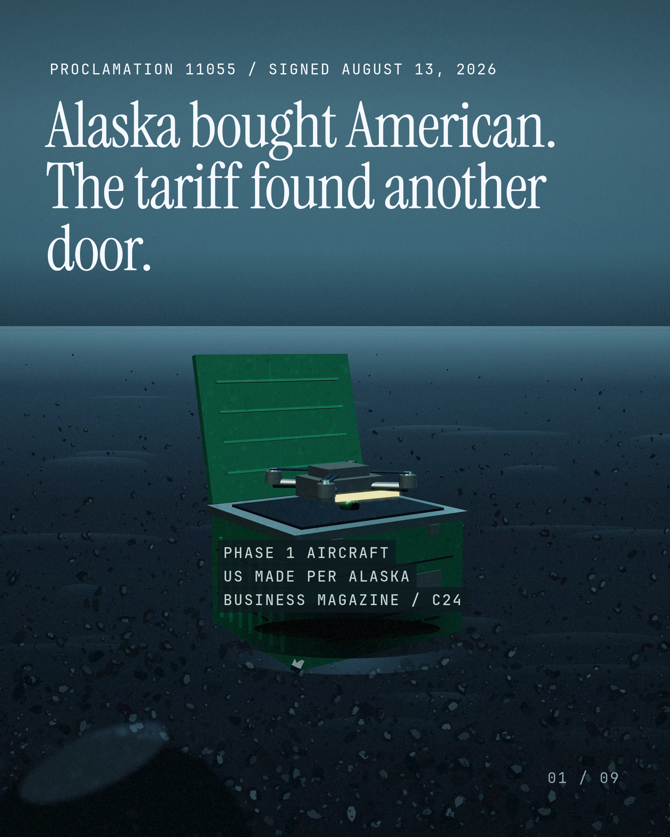 Alaska Bought American. The Tariff Found a Seam. cover