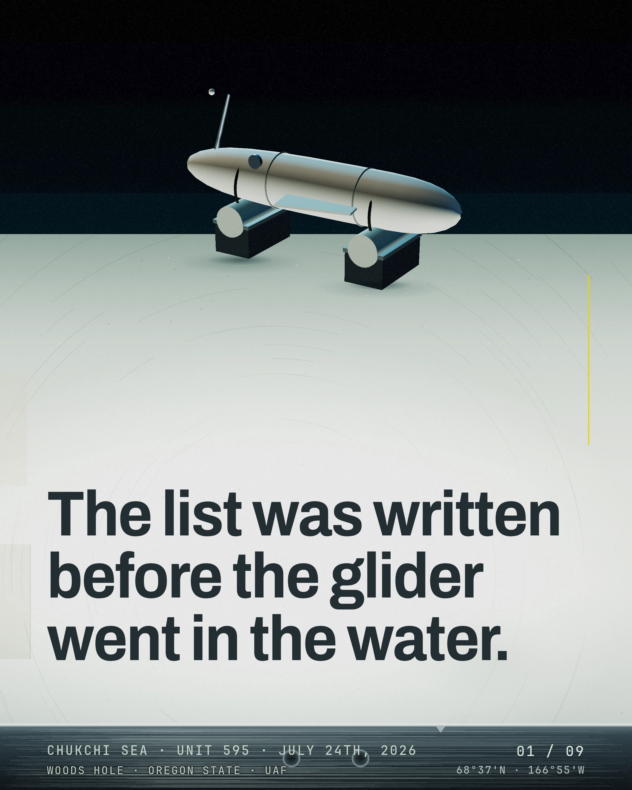 Written Before the Water, slide 1 of 9