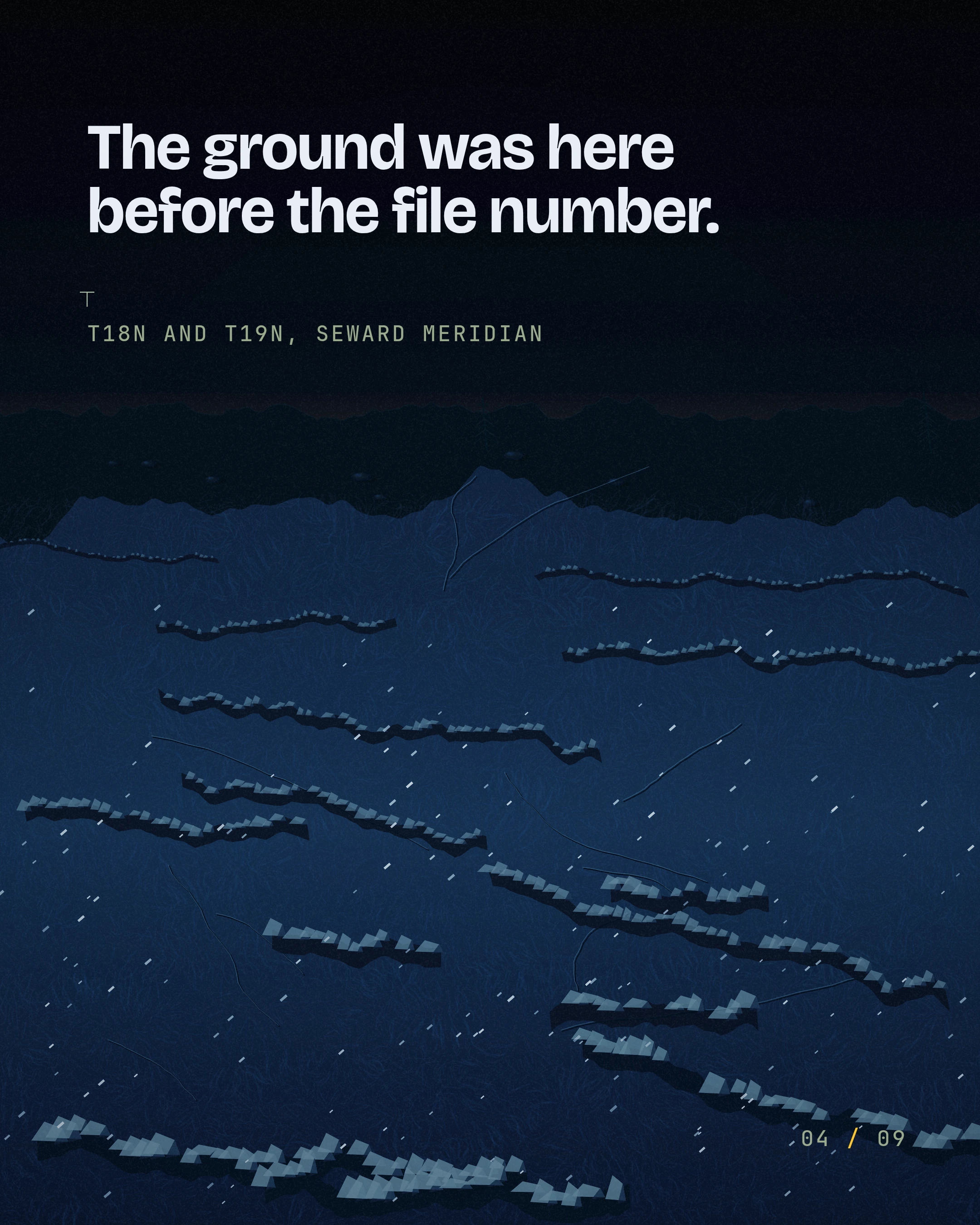 The ground was here before the file number