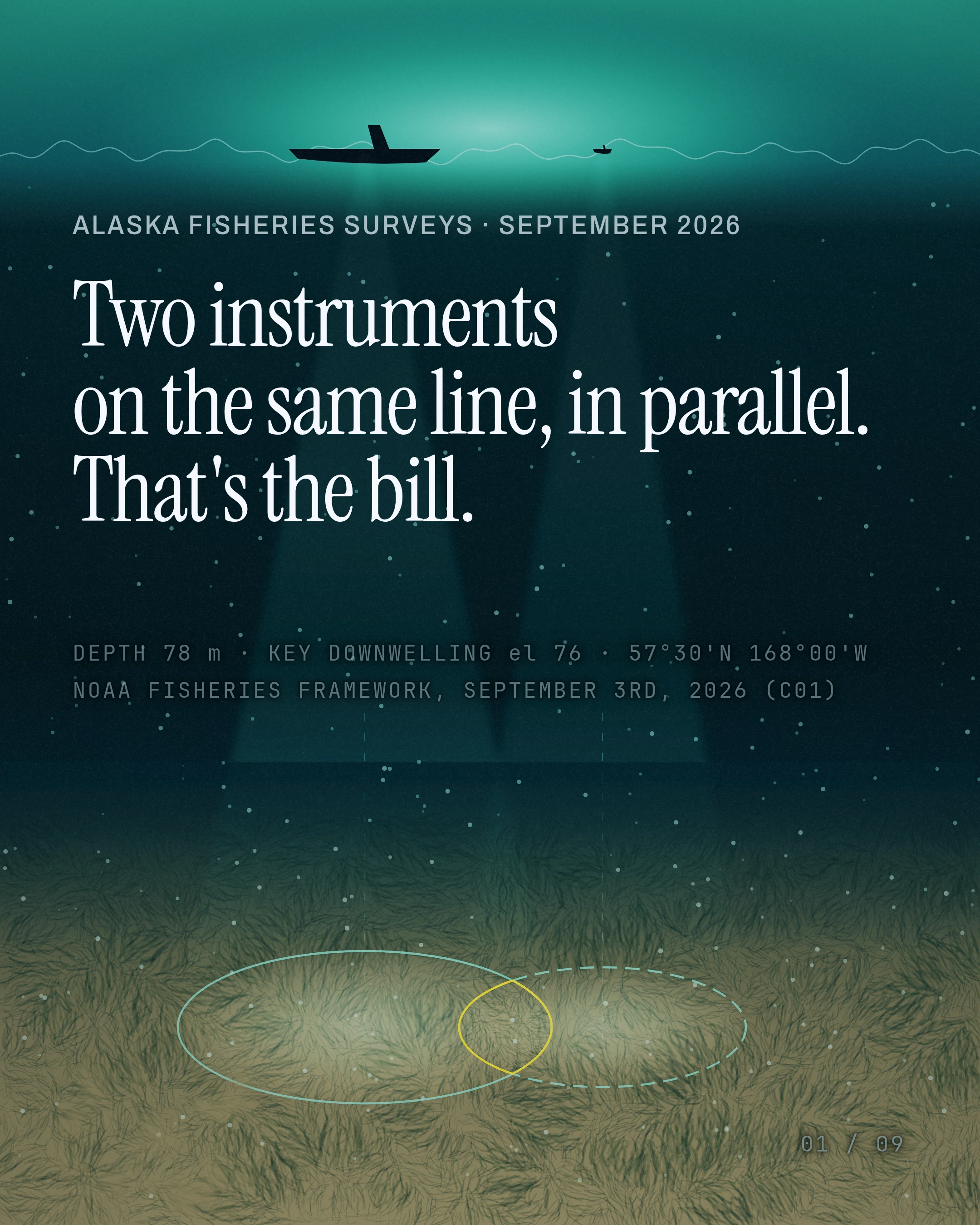Two instruments on the same line, in parallel. That's the bill