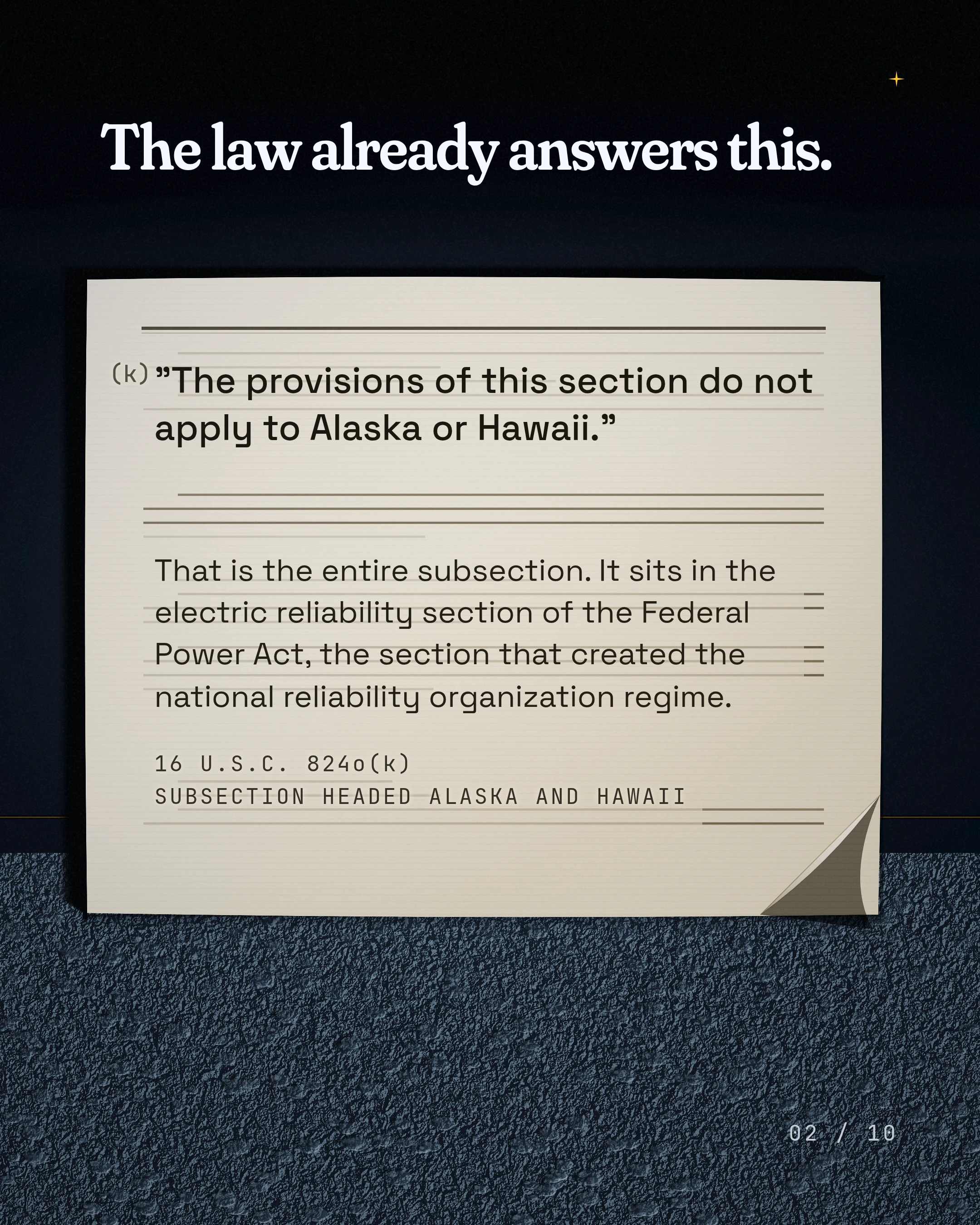 The Sentence That Isn't in Executive Order 14421, slide 2 of 10