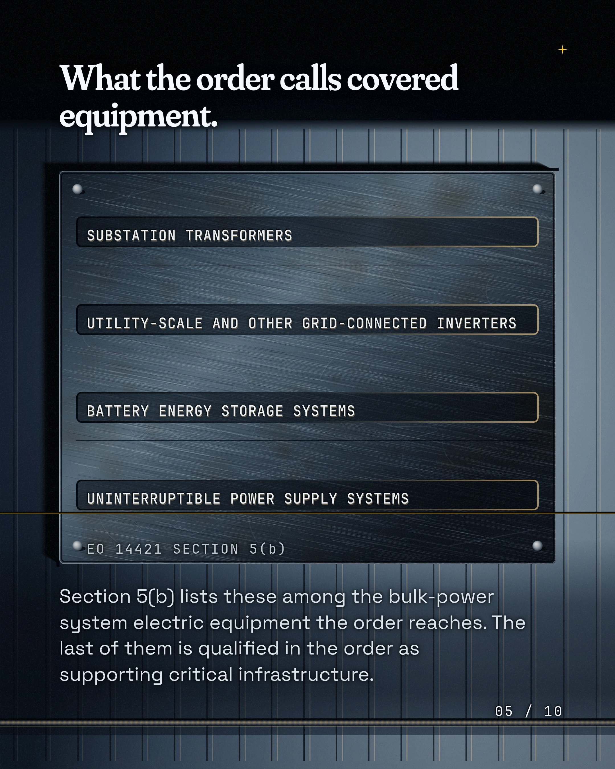 The Sentence That Isn't in Executive Order 14421, slide 5 of 10