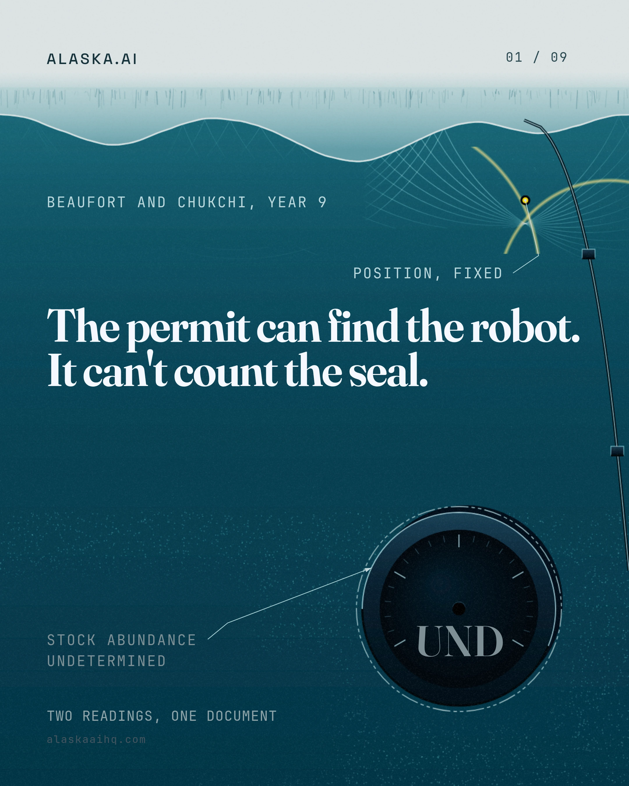 The permit can find the robot. It can't count the seal