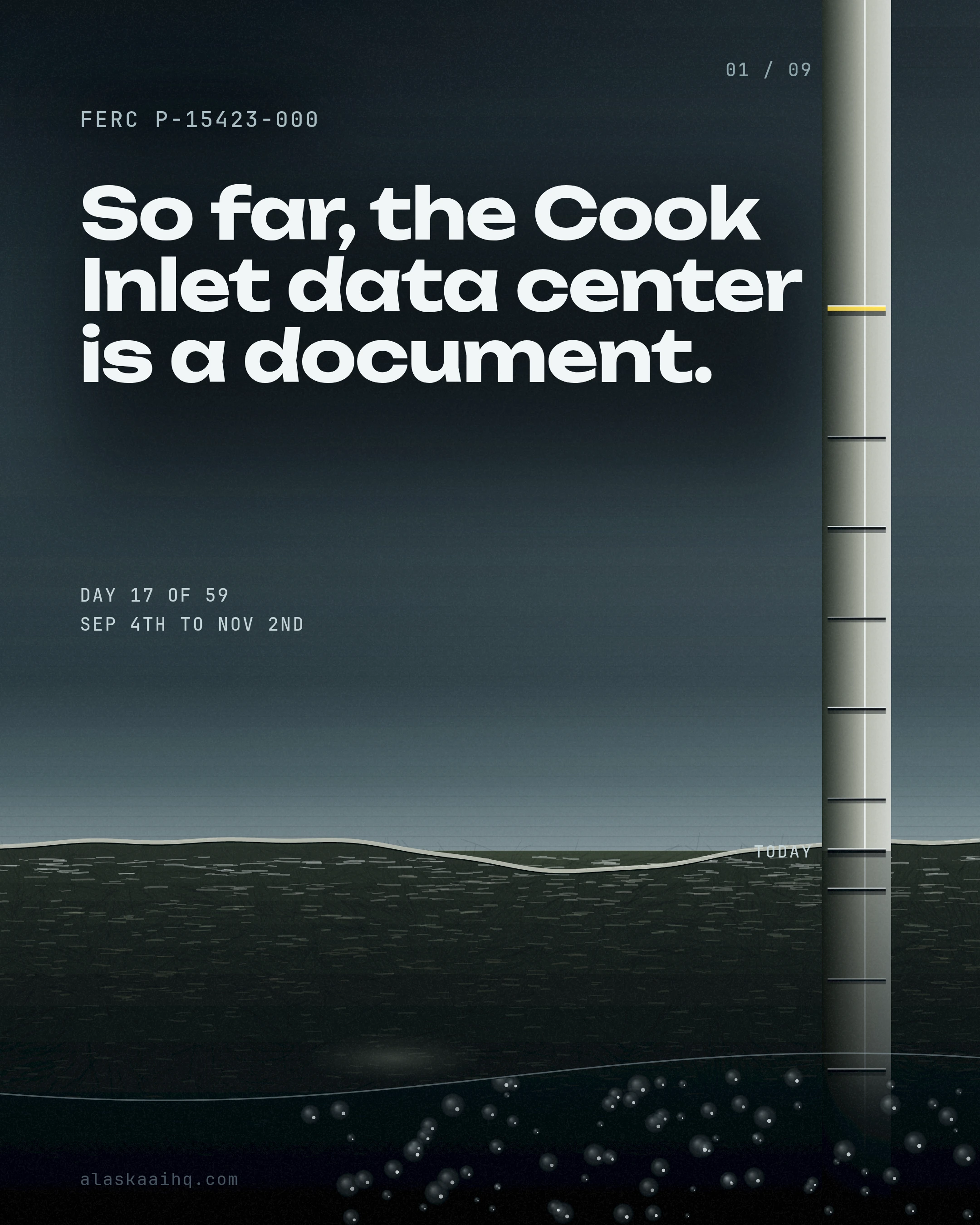 So far, the Cook Inlet data center is a document