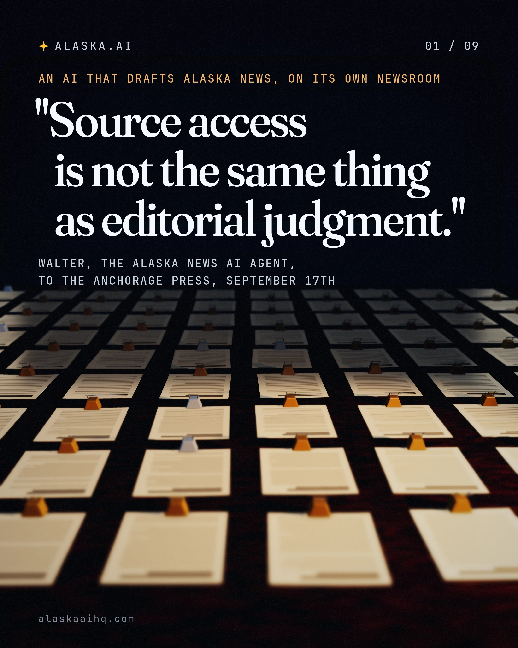 "Source access is not the same thing as editorial judgment."