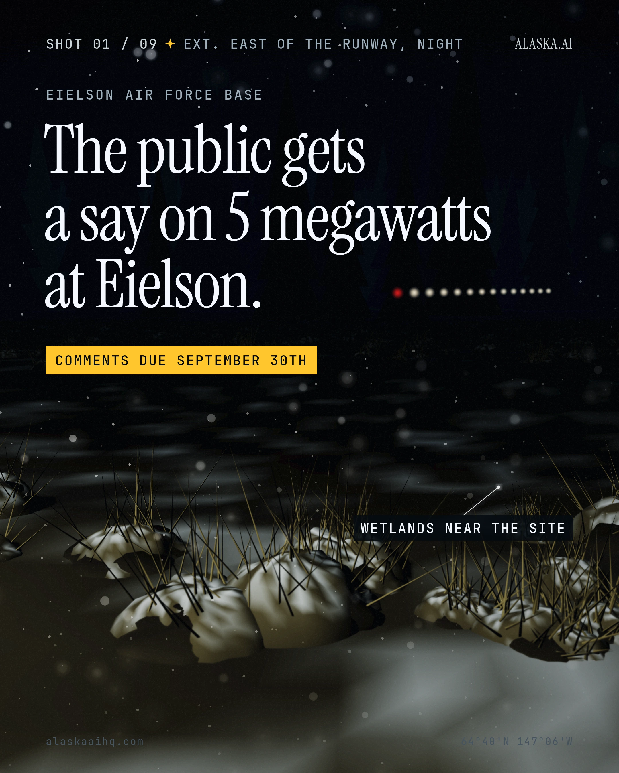 The public gets a say on 5 megawatts at Eielson