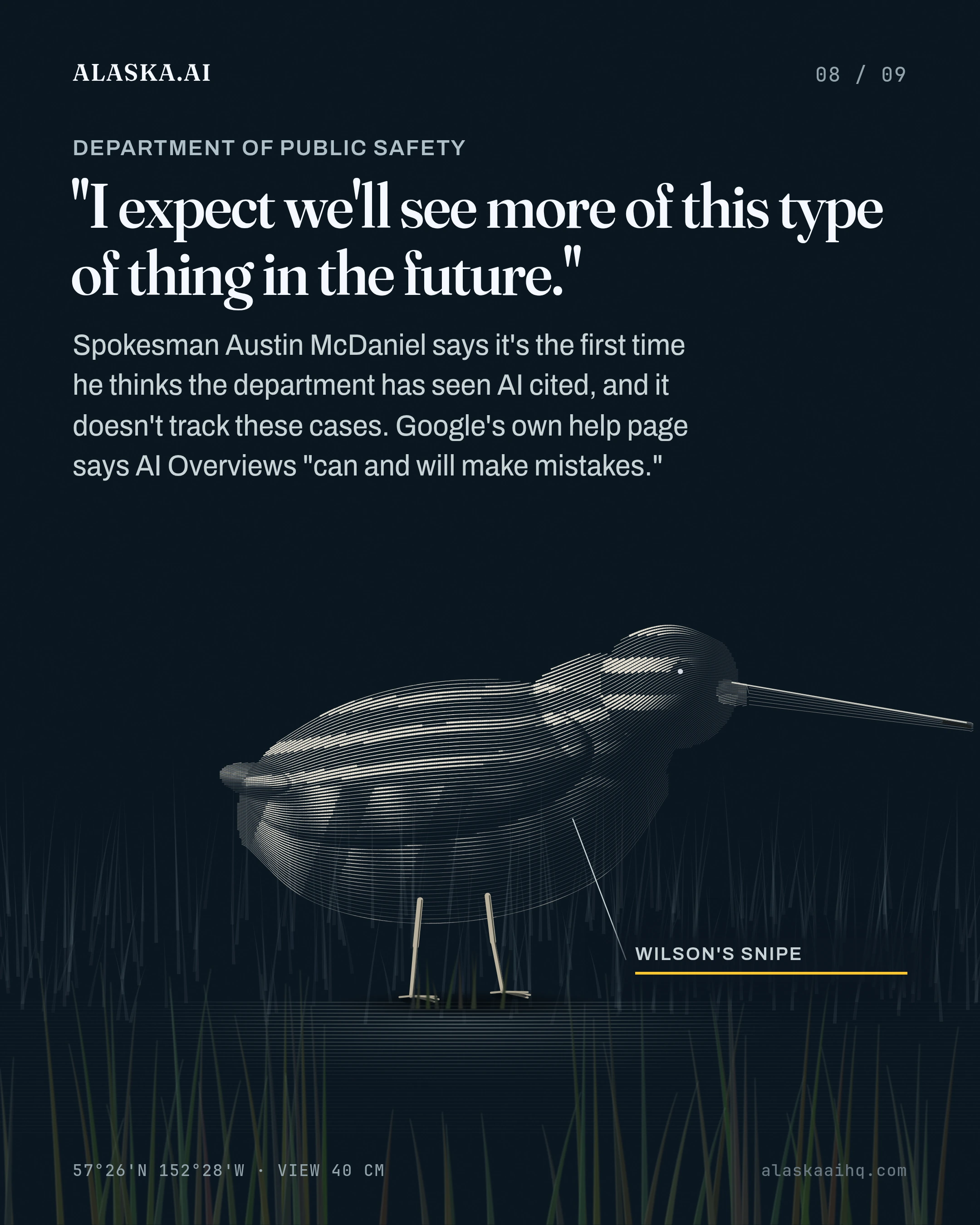 "I expect we'll see more of this type of thing in the future.". Spokesman Austin McDaniel says it's the first time he thinks the department has seen AI cited