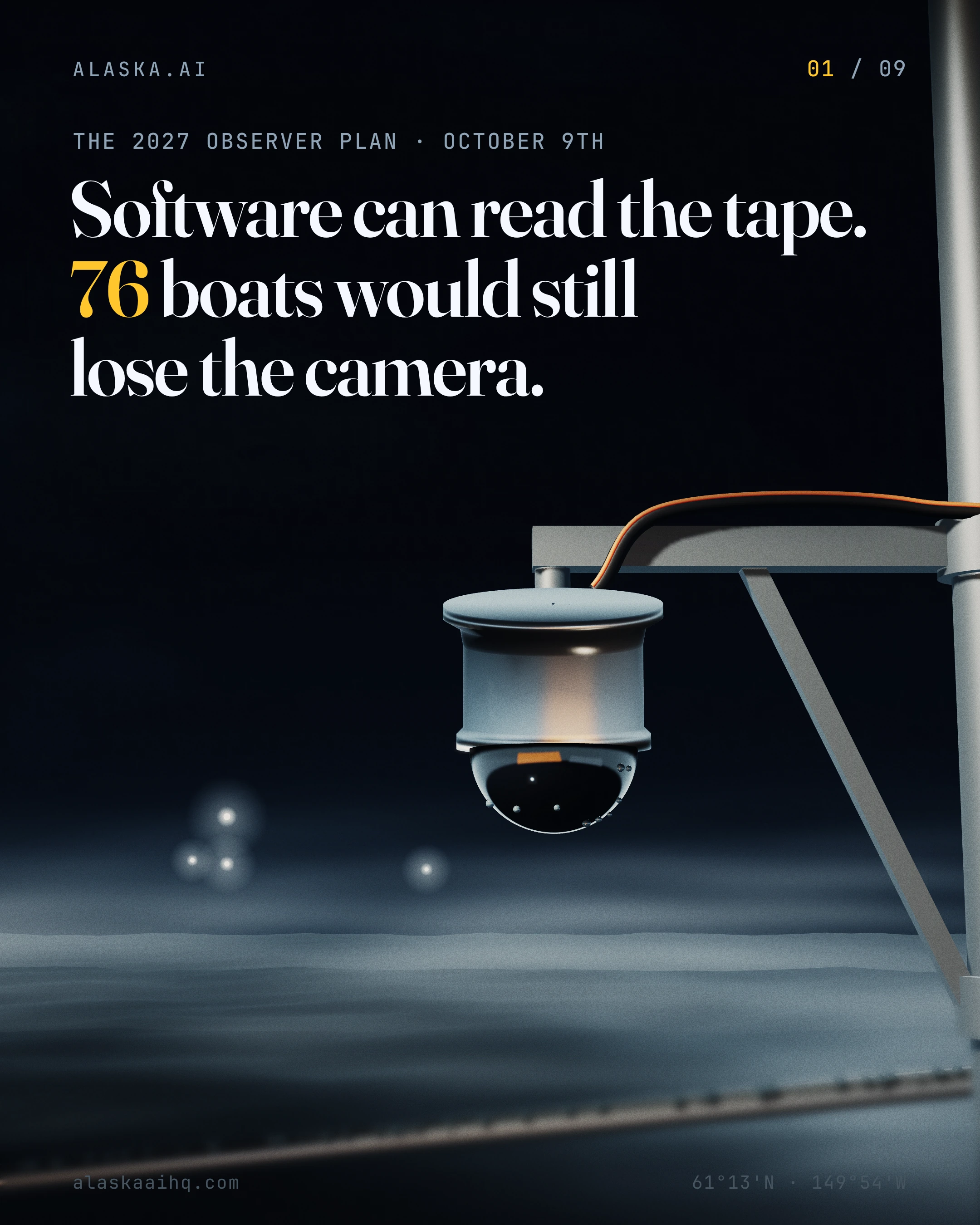 Software can read the tape. 76 boats would still lose the camera