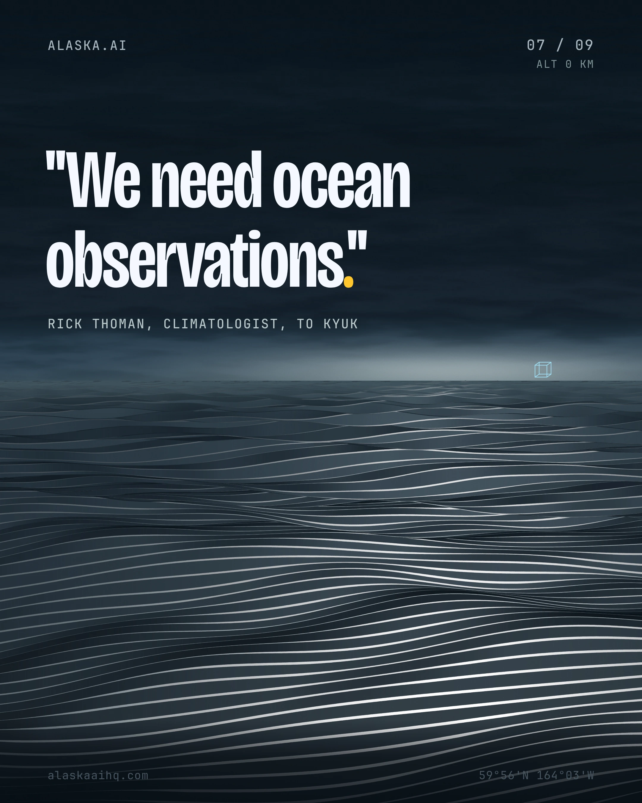 "We need ocean observations."