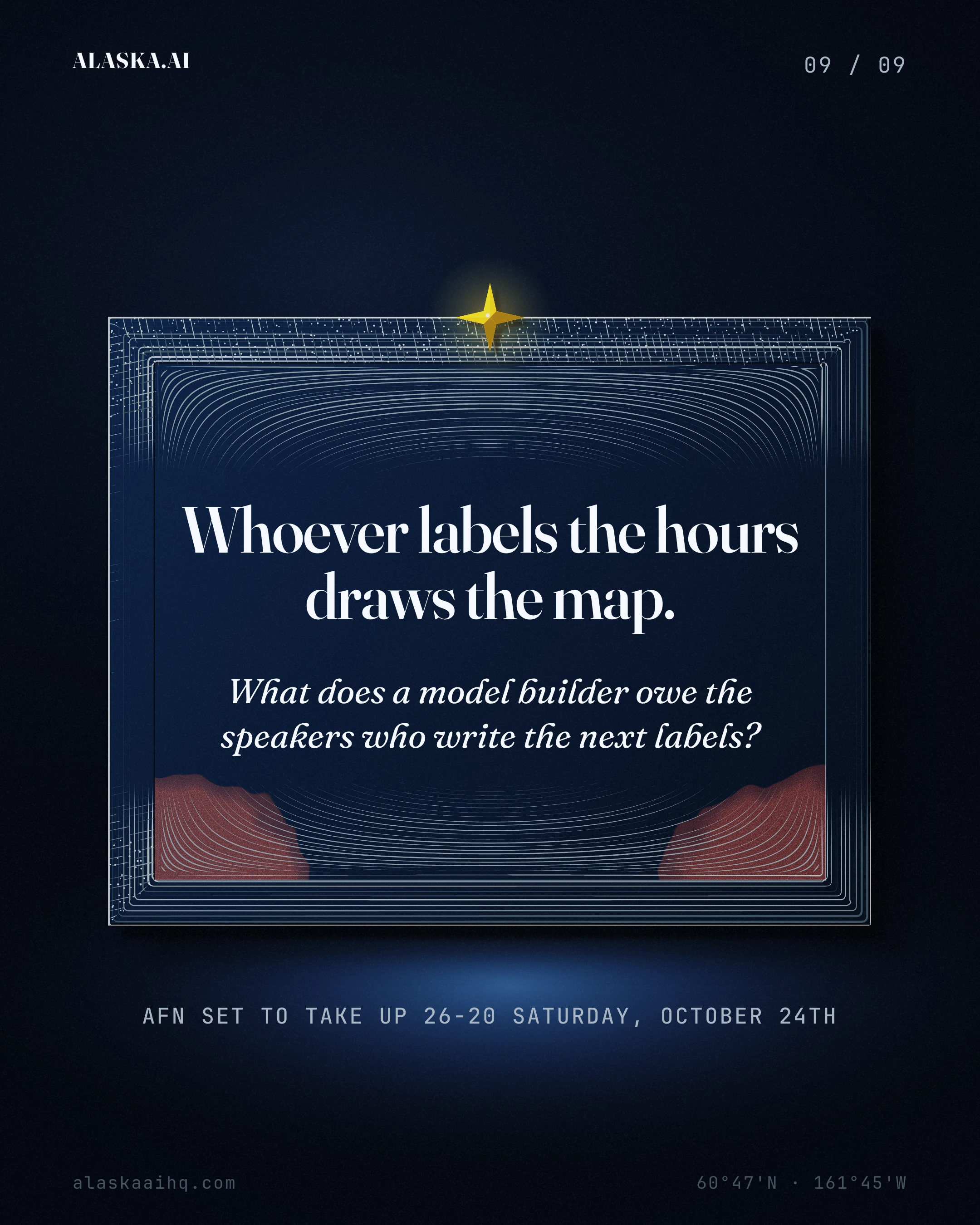 Whoever labels the hours draws the map. What does a model builder owe the speakers who write the next labels?