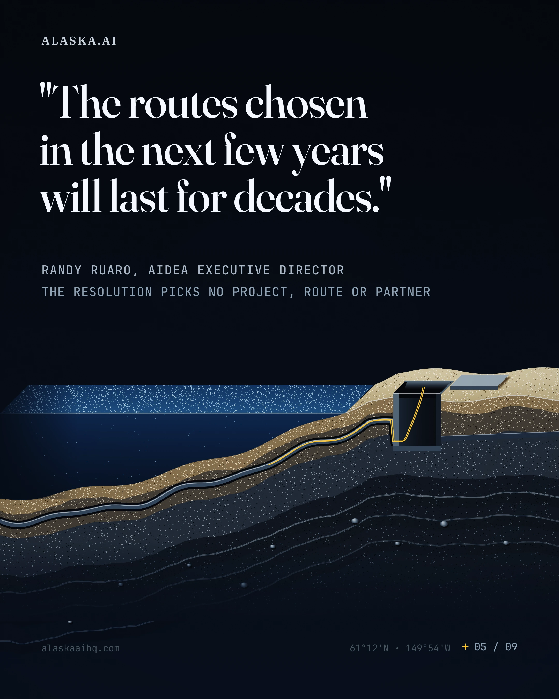 "The routes chosen in the next few years will last for decades."