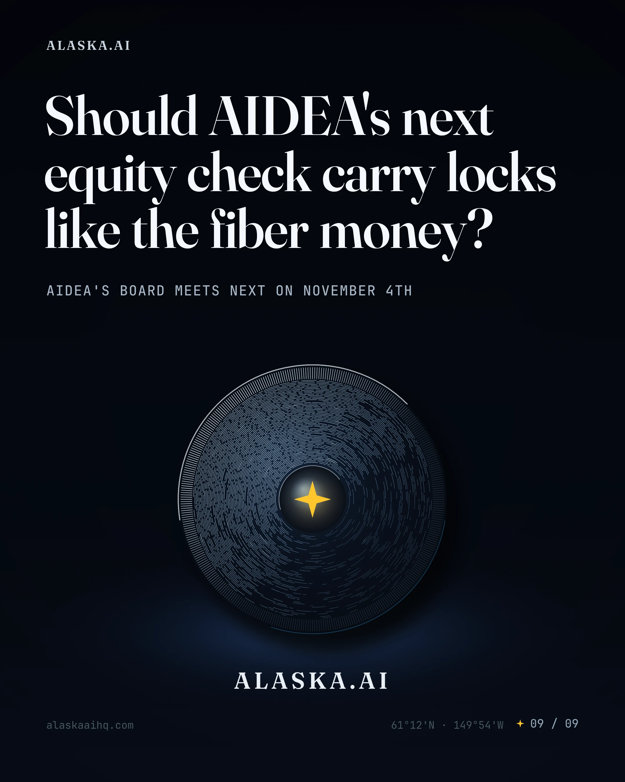Should AIDEA's next equity check carry locks like the fiber money?