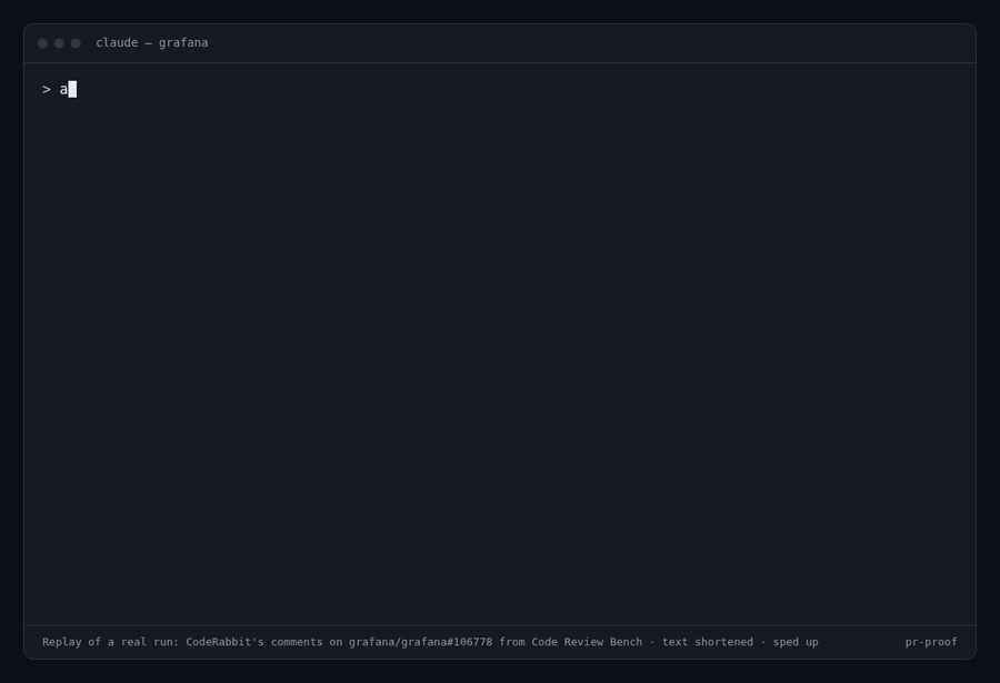 pr-proof checking CodeRabbit's comments