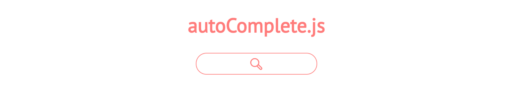 autoComplete.js Design