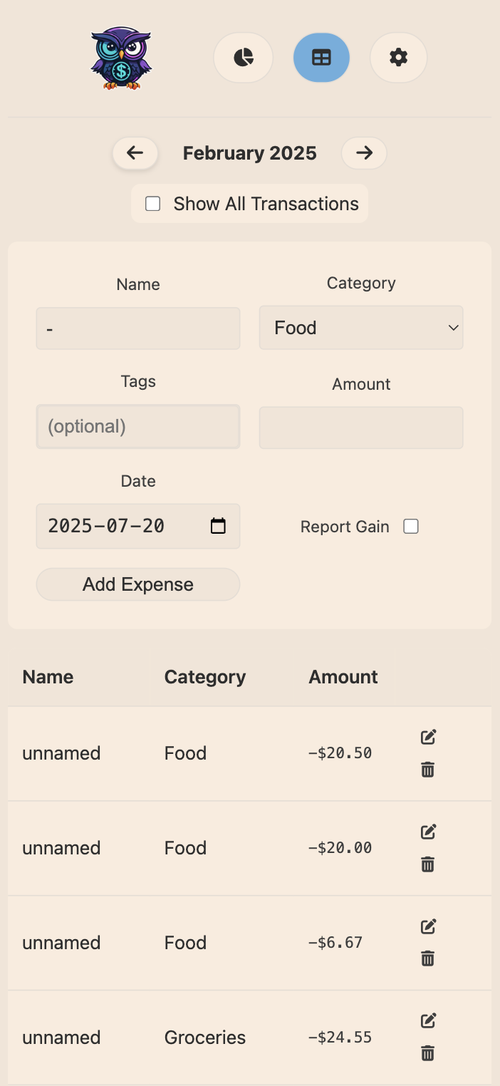 Mobile Dashboard Light