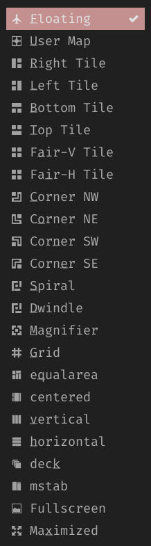 Window Layouts