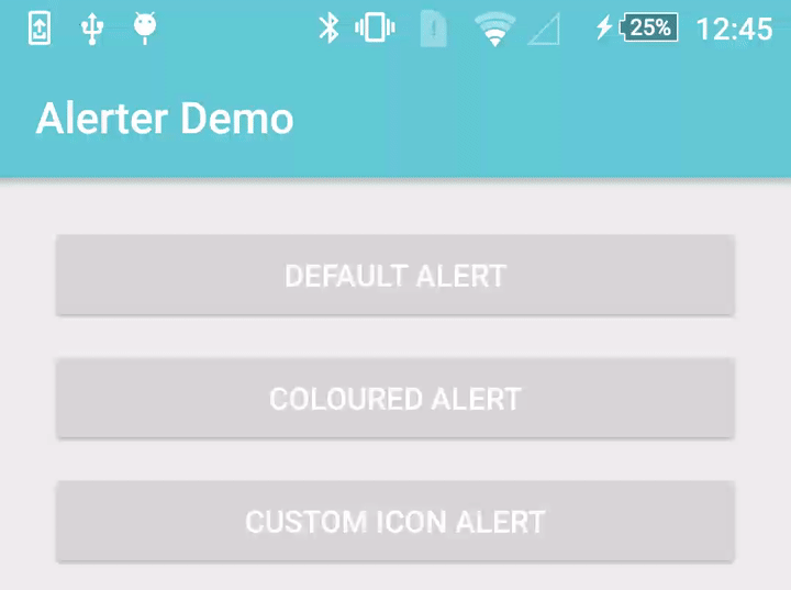 Custom Icon Alert